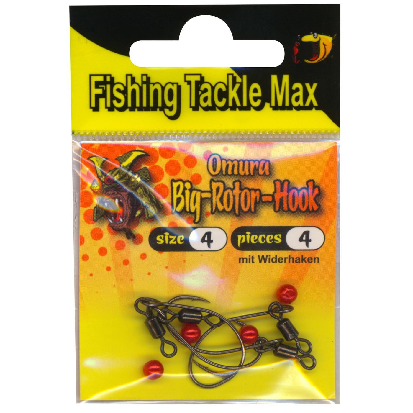Forellenhaken FTM Haken Big-Rotor-Hook Gr. 4 - 4 Angelhaken im Set