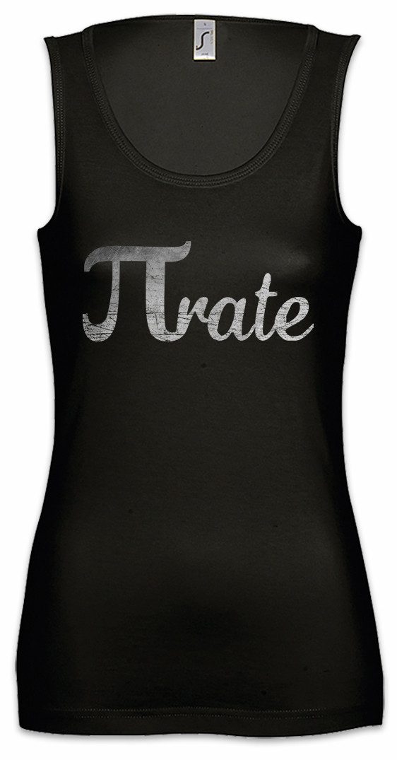 Tanktop Pirate Ärmelloses Damen T-Shirt Pi Piraten Lehrer Teacher Professor
