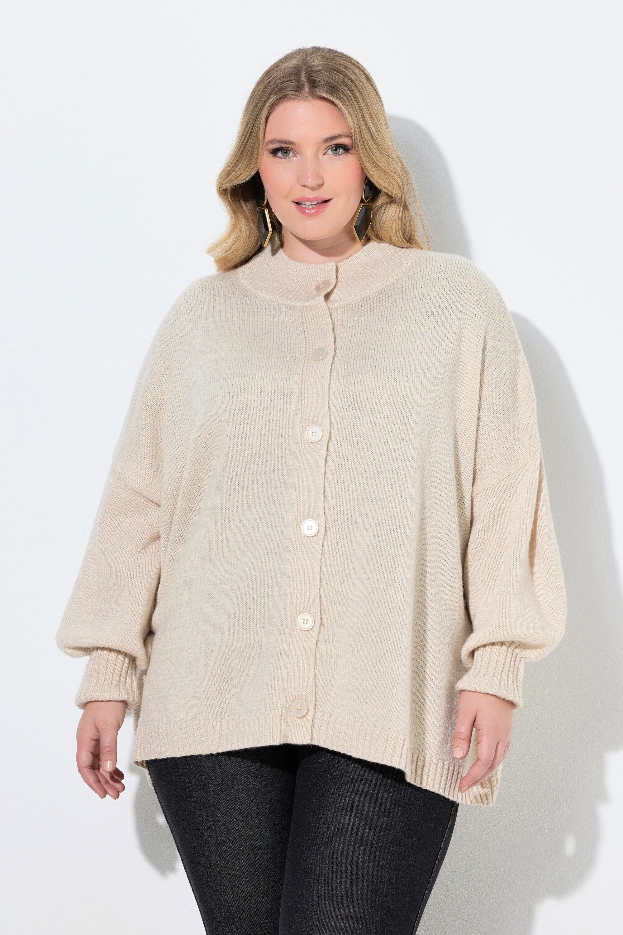 MIAMODA Strickjacke Strickjacke oversized LOVE Rückendruck