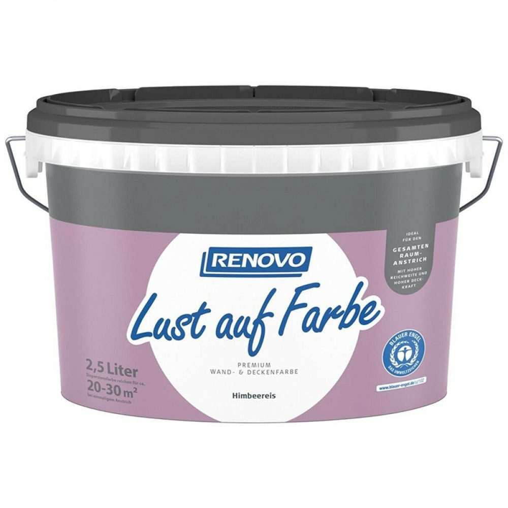Renovo Wandfarbe Renovo Wand- und Deckenfarbe Lust auf Farbe matt 2,5 Ltr. Himbeereis