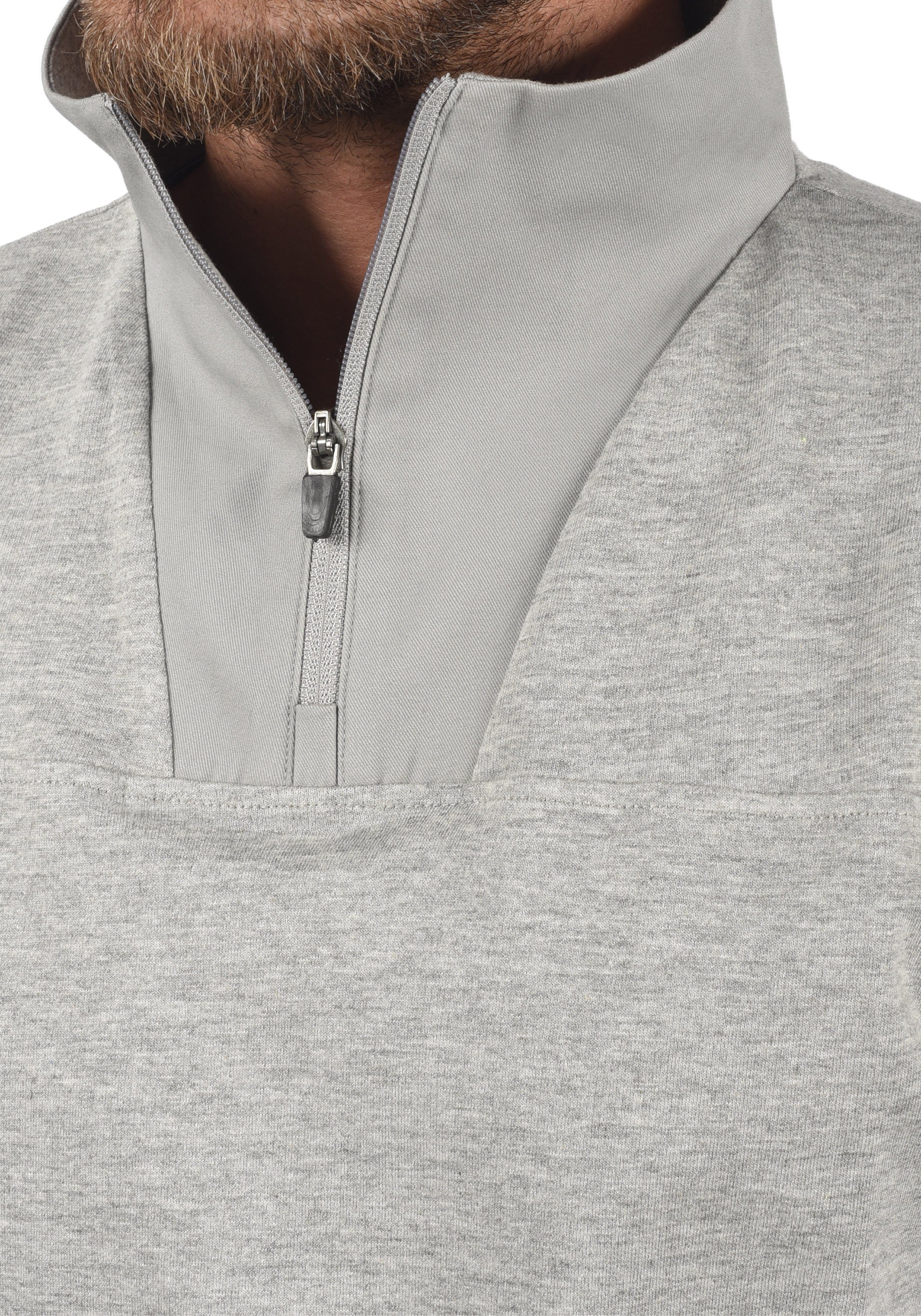 Grey SDJorke Sweatpulli !Solid (1840051) Sweatshirt Melange