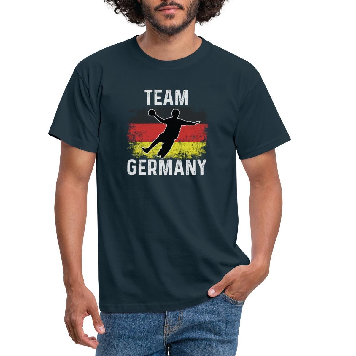Spreadshirt T-Shirt Team Germany Handball Fan Männer T-Shirt (1-tlg)