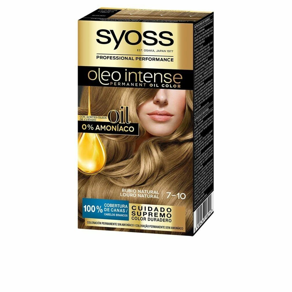 Mascara Oleo Intense Permanent Hair Color 7-10 Natural Blonde