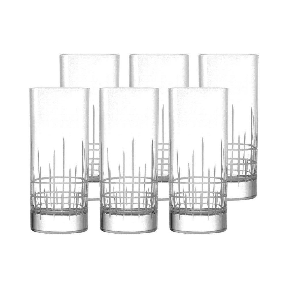 Stölzle Longdrinkglas Stölzle Lausitz New York Bar Manhatten Saftdrink groß 380 ml 6er Set, Glas