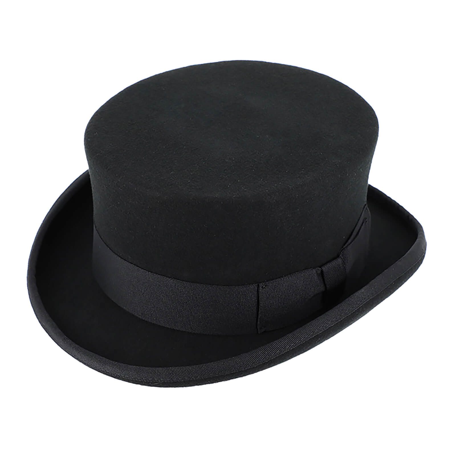 Fiebig Filzhut Wollfilzhut Zylinder mit 10cm Höhe Schwarz günstig online kaufen