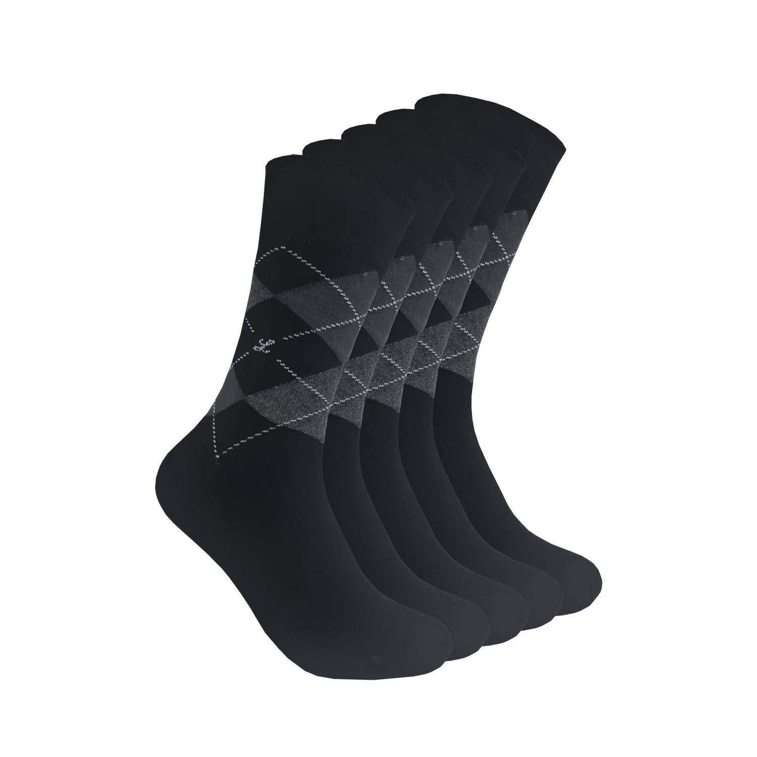 Max Lindner Diabetikersocken Diabetikersocken ohne Gummi – 5 Paar Made in Germany (5-Paar) mit Komfortbund "ohne Gummi"