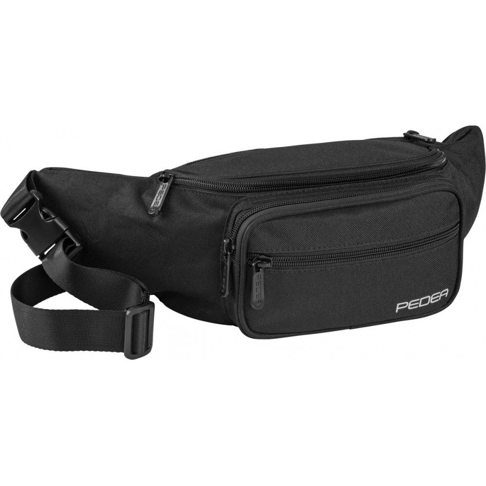 PEDEA Handytasche 60065101 Gürteltasche Trend L modische Bauchtasche schwarz (Moderne Gürteltasche in schwarz)