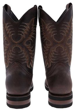 FB Fashion Boots ROPER-C Dunkelbraun Cowboystiefel Rahmengenähter Herren Westernreitstiefel