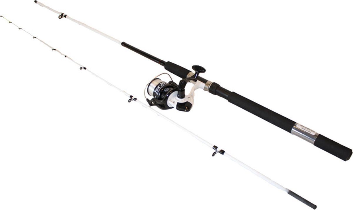 Fish-XPro Feederrute "Feeder Set Pro" Angelset für Friedfischangeln, (2,4 m, Medium Aktion), Feederset mit Futterkörben, Vorfächern und Anti Tangle Boom