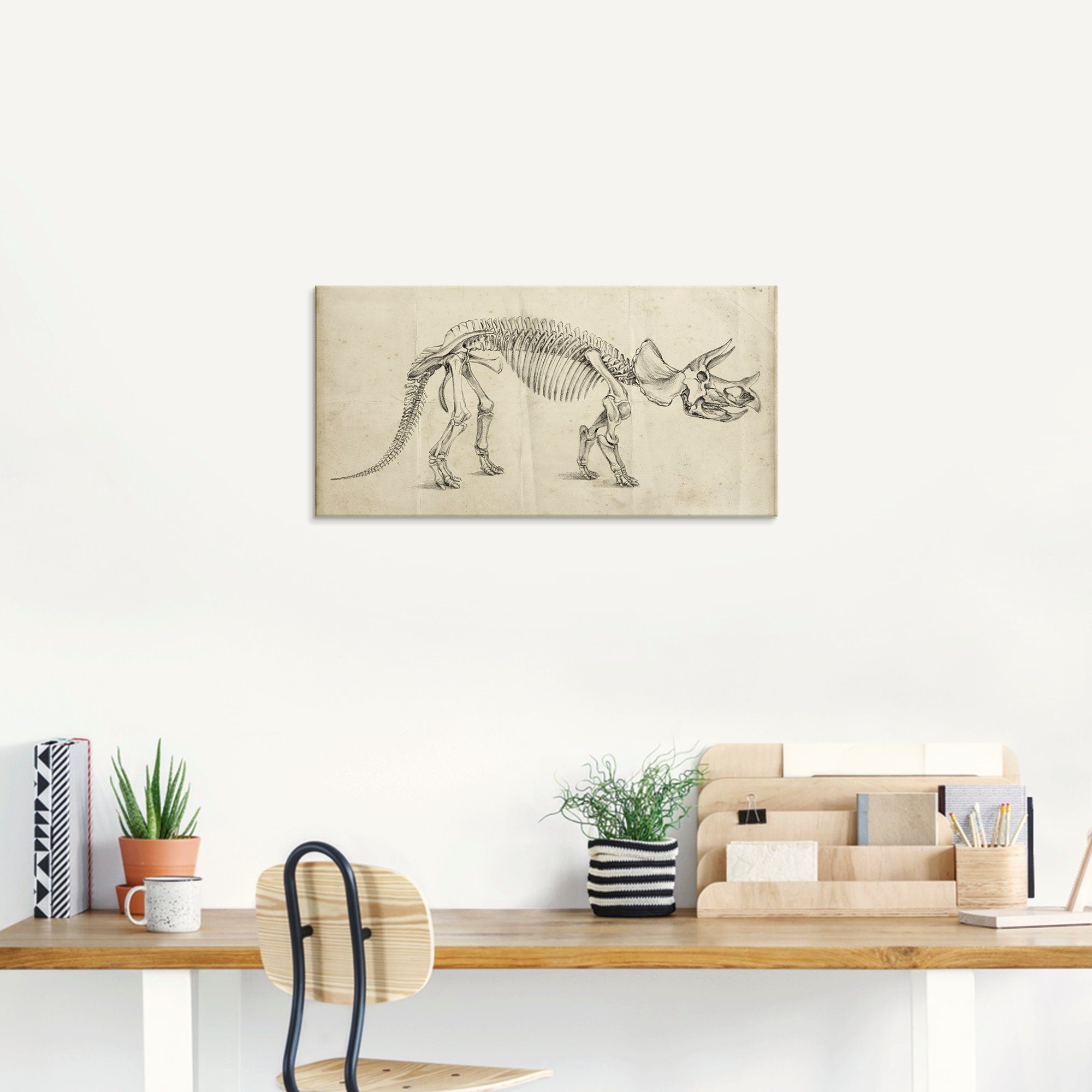 Artland Glasbild »Dinosauria Lehre II«, Dinosaurier (1 Stück)-kaufen