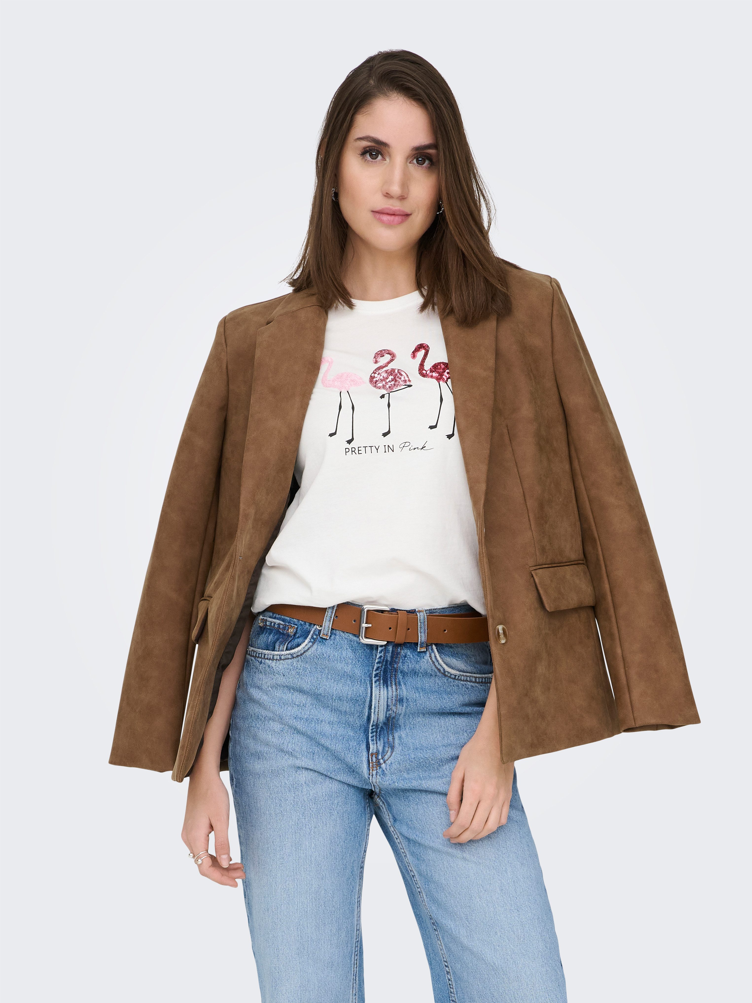 ONLY Kurzarmshirt ONLKITA S/S TEE JRS NOOS Baumwolle, regular fit, Rundhals