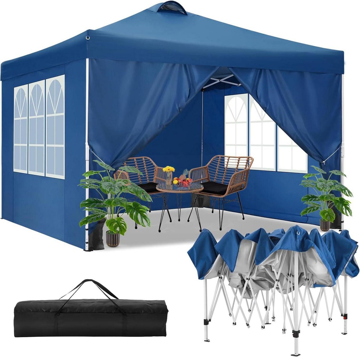 LuxusKollektion Faltpavillon Pavillon 3x3m Wasserdicht Stabil günstig online kaufen