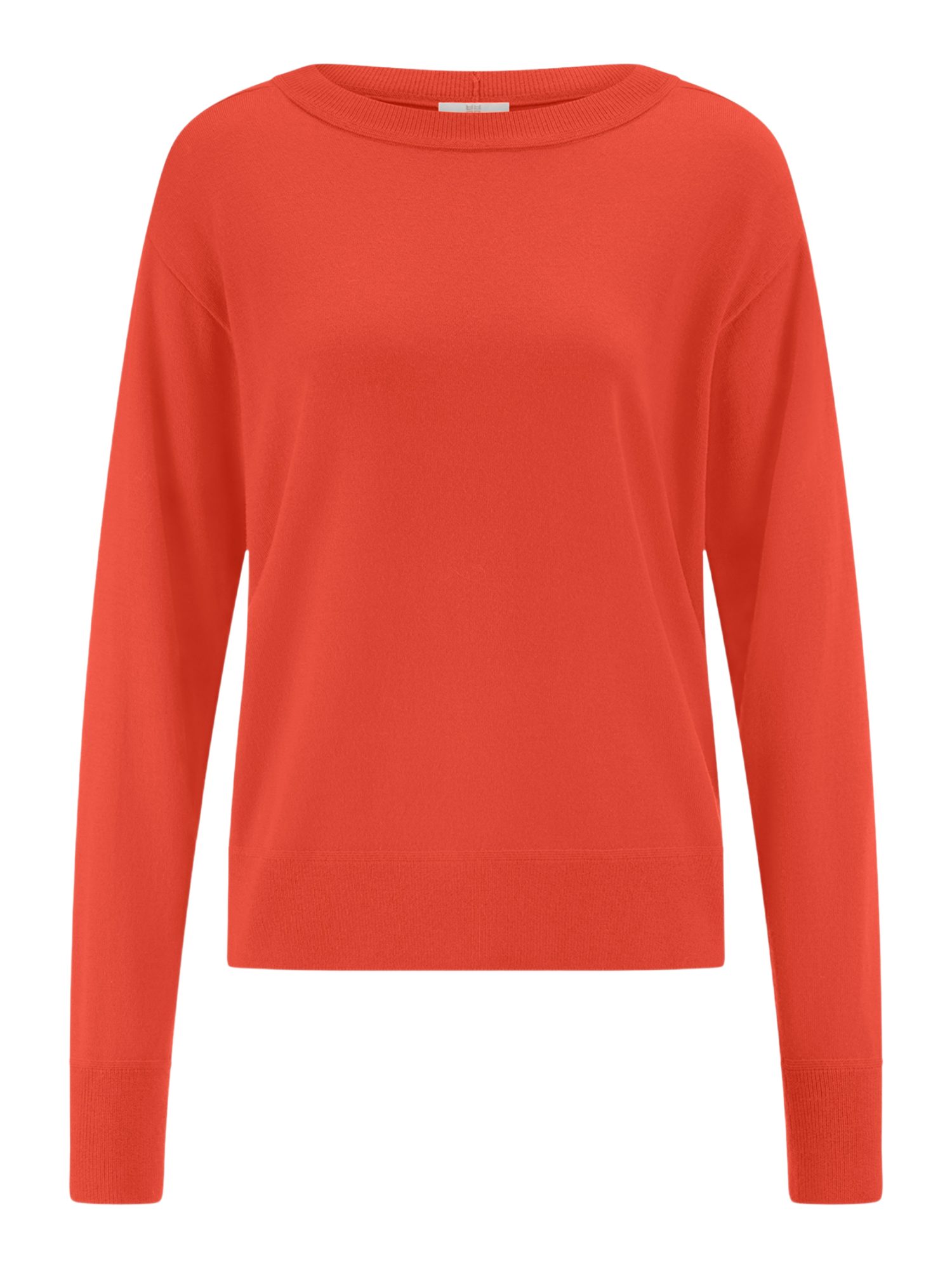 Riani Langarmshirt rot,Casual,Wolle,Unifarben,Rundhals,Lang,Regular Fit