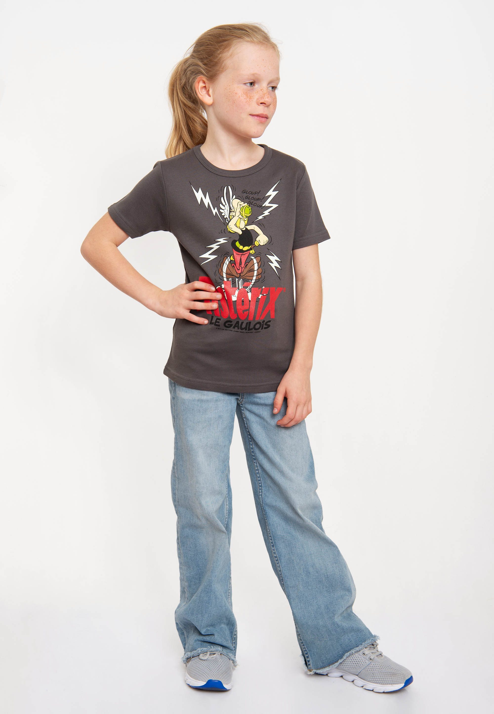 LOGOSHIRT T-Shirt Asterix Der Gallier mit Frontdruck
