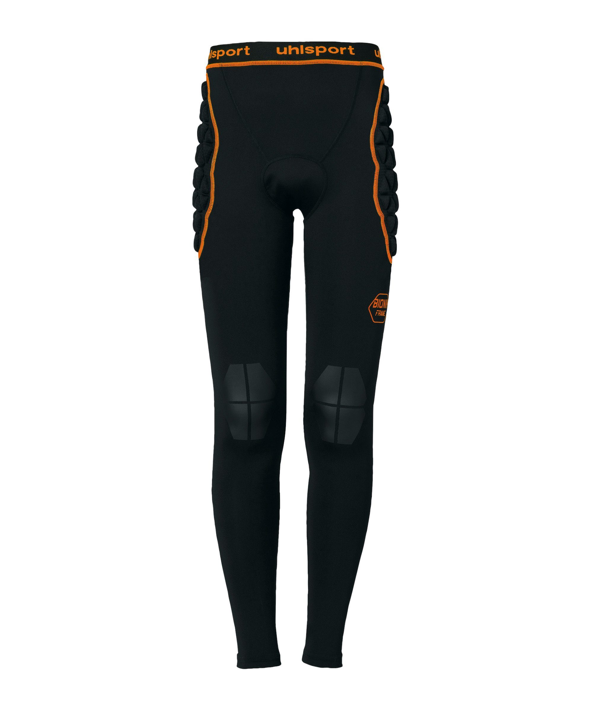 uhlsport Torwarthose Bionikframe Padded Tight schwarzorange