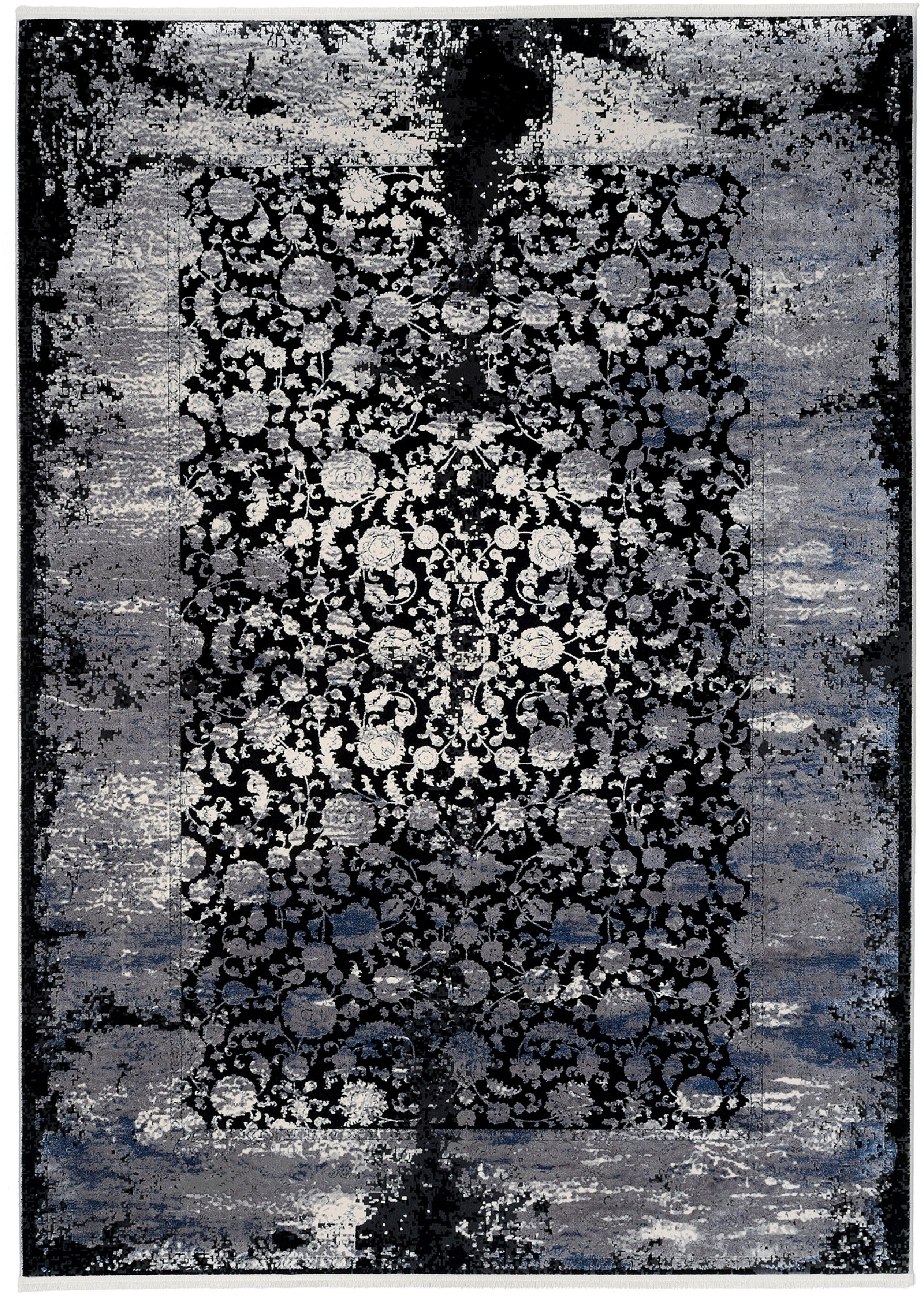 Musterring Teppich COLORADO FLOWER, rechteckig, Höhe: 5 mm, exclusive MUSTERRING DELUXE COLLECTION hochwertig gekettelt Fransen