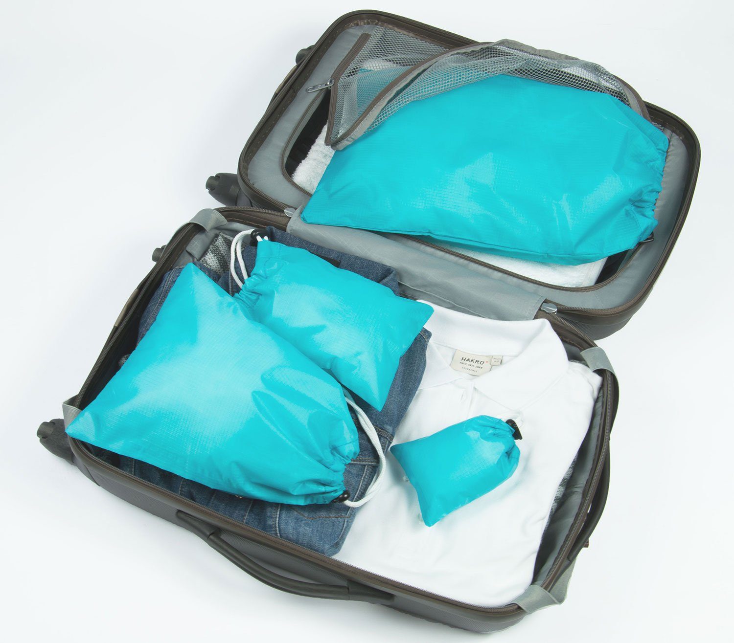 ZOLLNER Kofferorganizer (4-tlg., 1x 11x13,5 cm, 1x 15x20,5 cm, 1x22x28 cm, 1x 30x42 cm), 100% Polyester