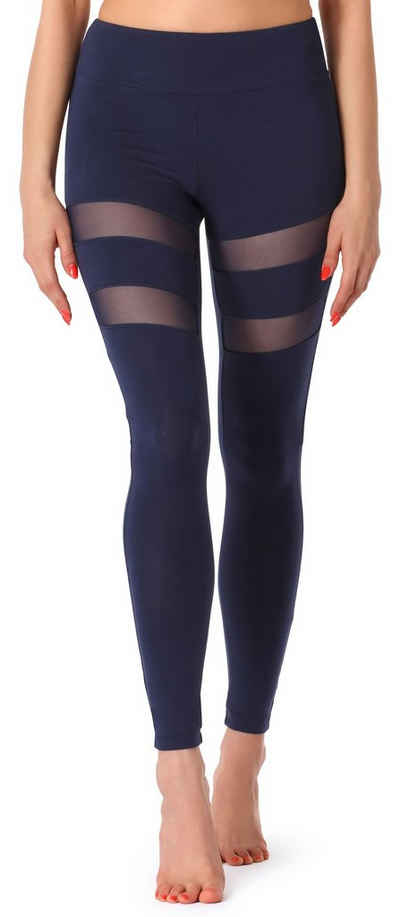 Merry Style Leggings Damen Lange Leggings Fitnesshose aus Viskose MS10-232 (1-tlg) elastischer Bund