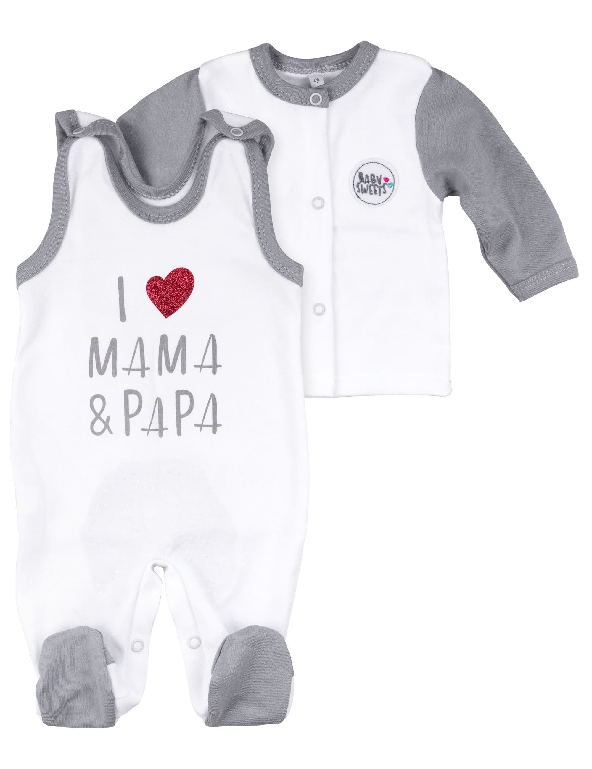 Baby Sweets Shirt & Hose Set I love Mama & Papa (Set, 1-tlg., 2 Teile)