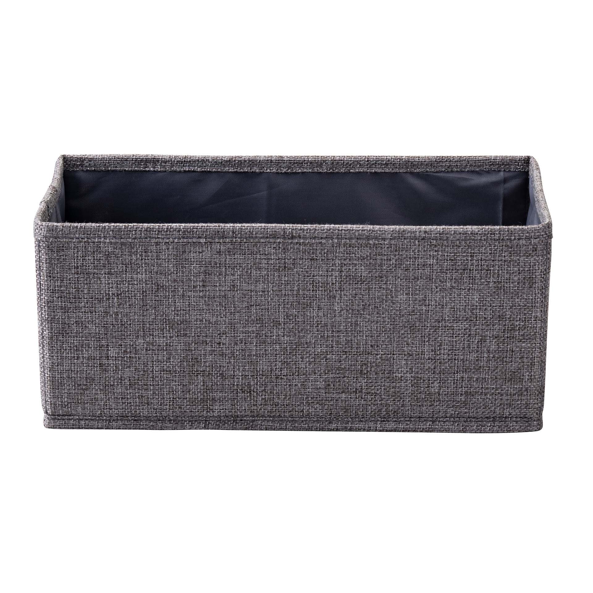 Fackelmann Universalkörbchen Textil 13 cm x 12 cm x 28 cm Grau günstig online kaufen