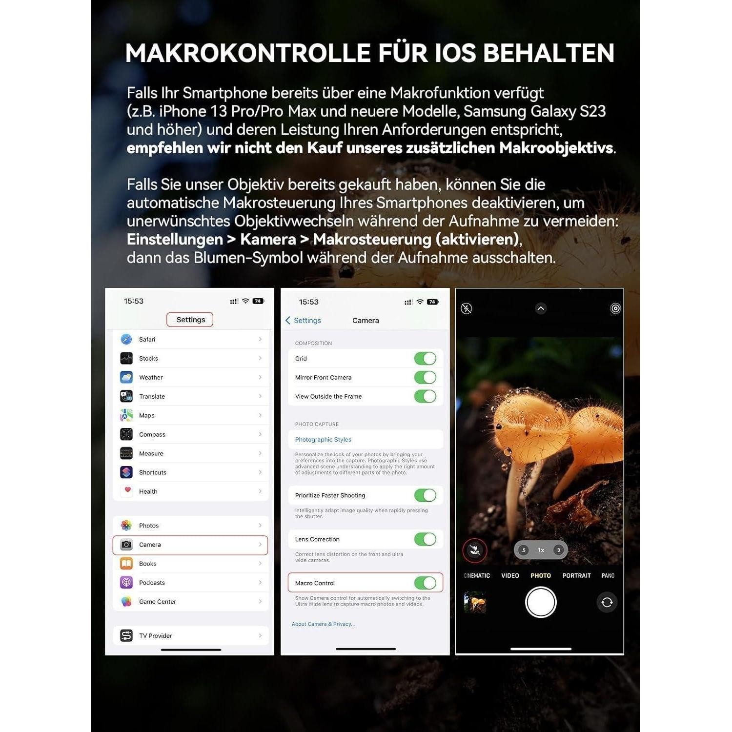 LuxusKollektion Makroobjektiv