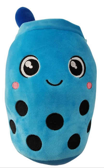 soma Kuscheltier Bubble Tea Plüschtier Boba Blau-Grün-schielen, 15 cm Kuscheltier (1-St), Super weicher Plüsch Stofftier Kuscheltier für Kinder zum spielen