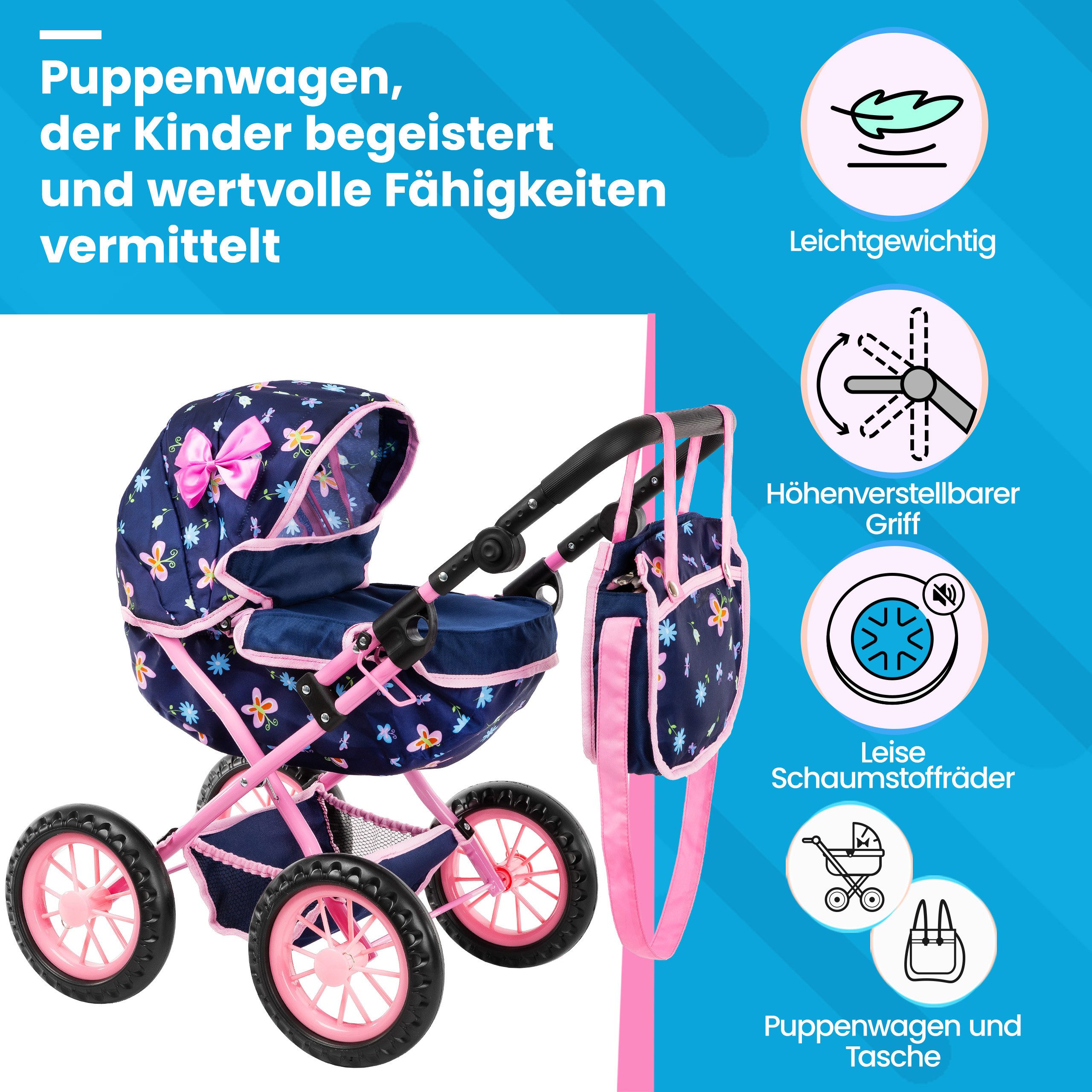 kinderplay Kombi-Puppenwagen Puppenwagen ab 2 Jahre, günstig online kaufen