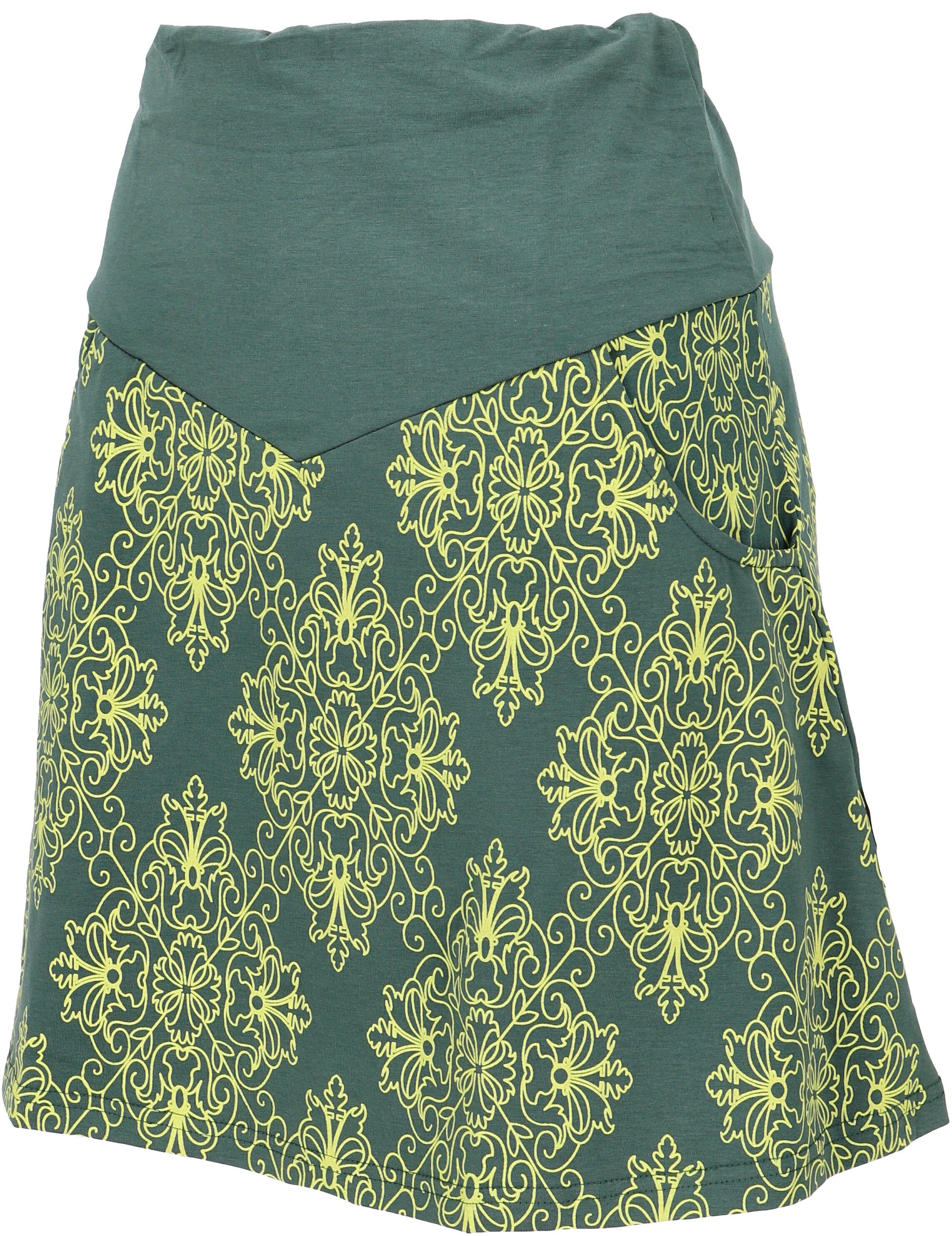 Guru-Shop Minirock Minirock aus Bio-Baumwolle, Boho günstig online kaufen