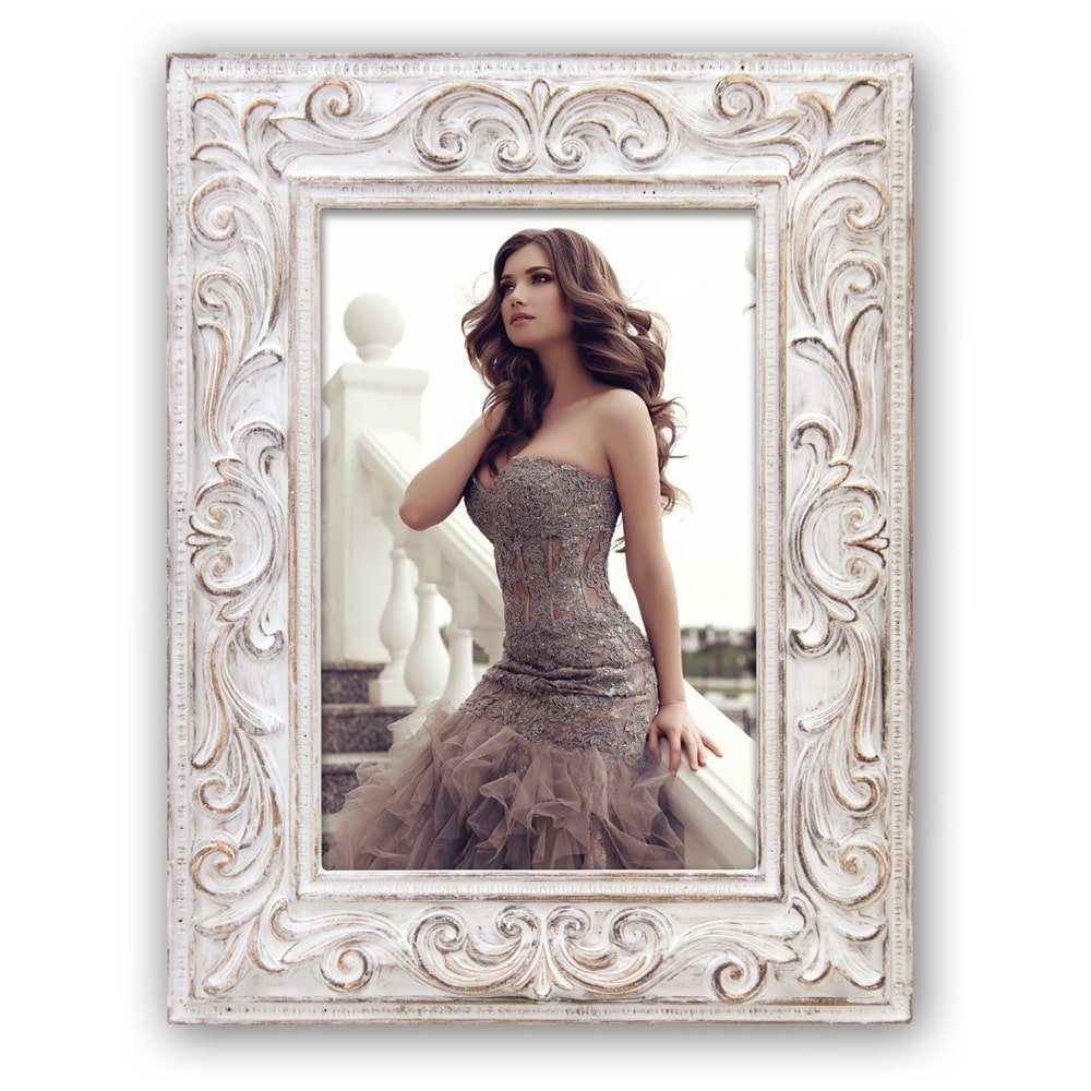 matches21 HOME & HOBBY Bilderrahmen Vintage Kunststoff Bilderrahmen rechtec günstig online kaufen