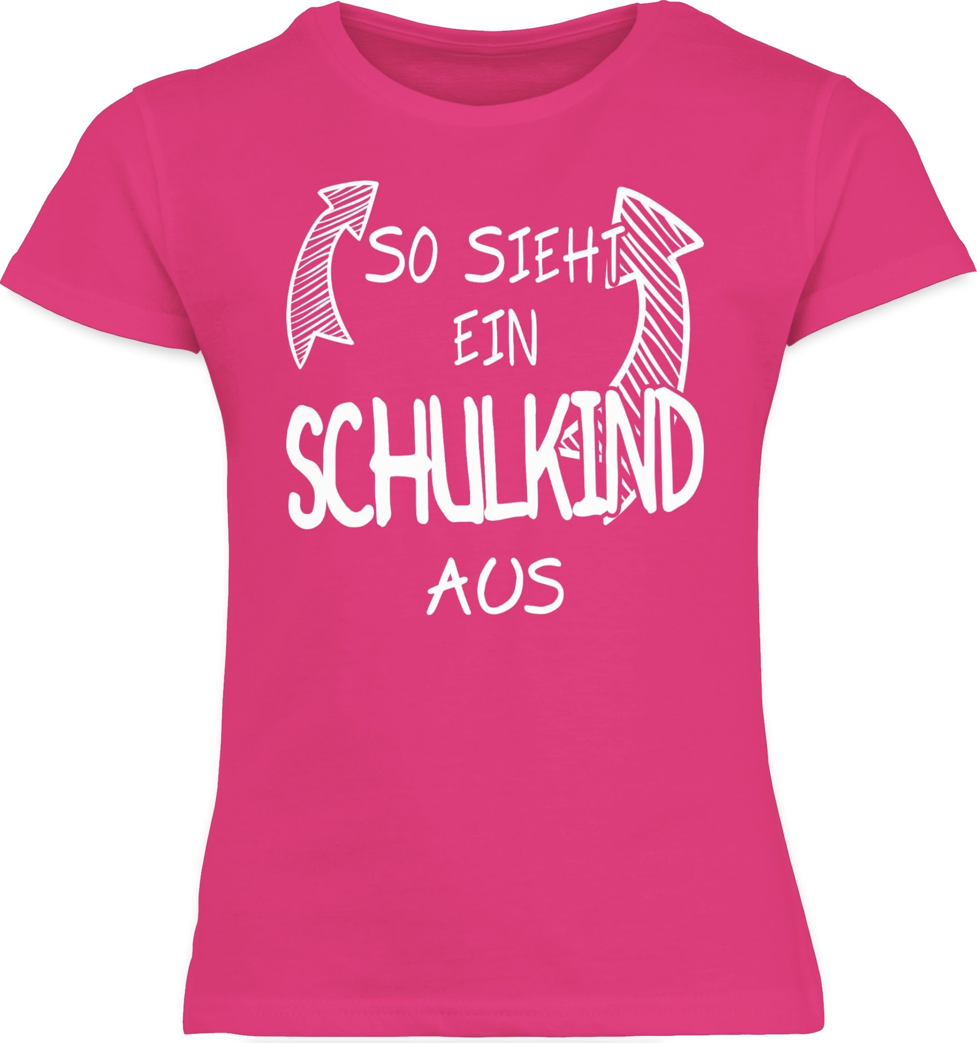 Shirtracer T-Shirt So sieht ein Schulkind aus Einschulung Mädchen
