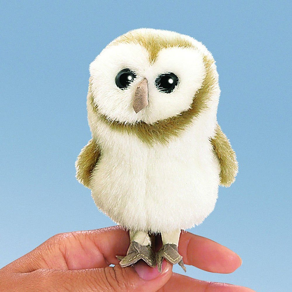Folkmanis Handpuppen Fingerpuppe Folkmanis Fingerpuppe mini Schleiereule 2645 (Packung)