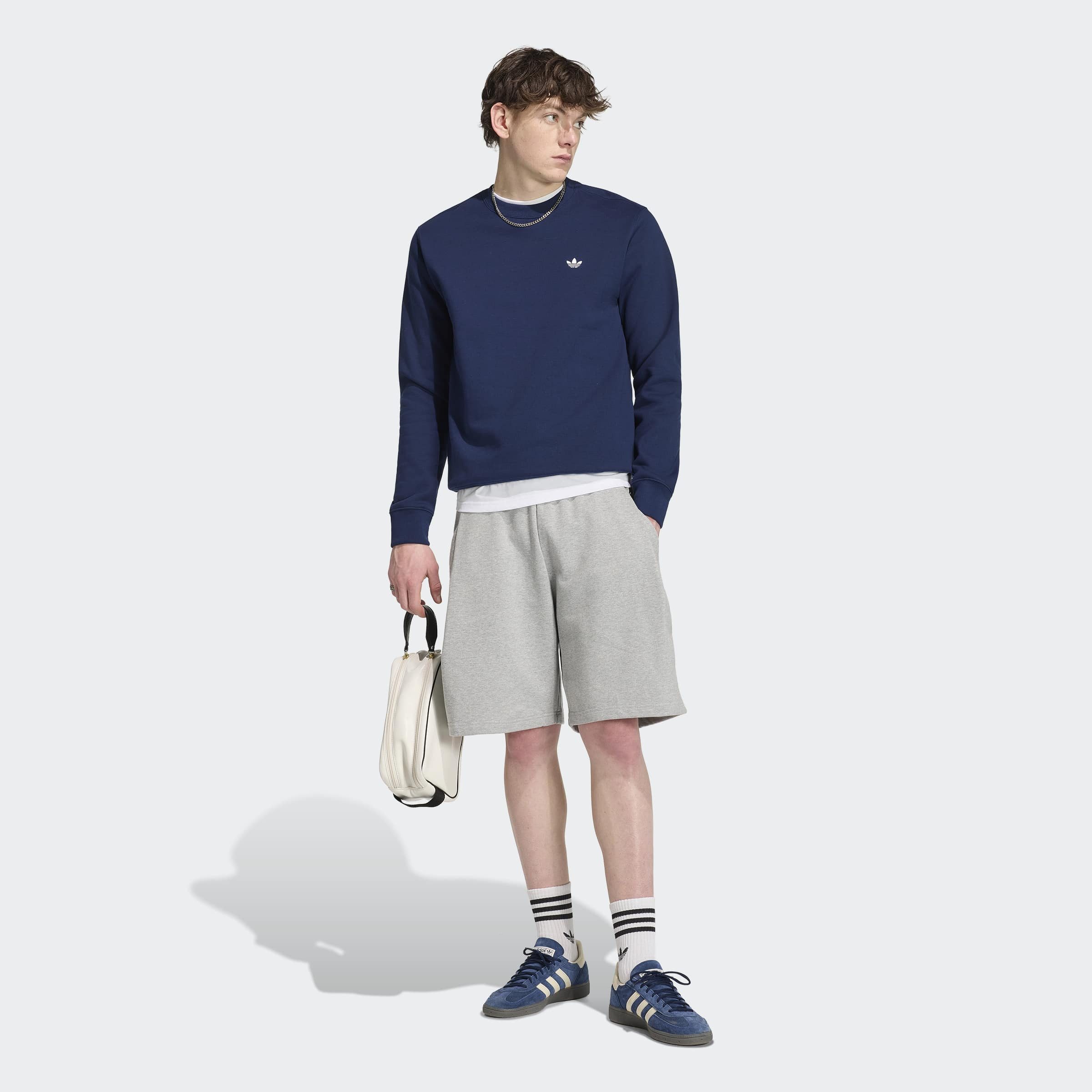 adidas Originals Sweatshirt TREFOIL ESSENTIALS CREW mit Rundhalsausschnitt, ohne Verschluss, aus Baumwolle und Polyester – Bild 5 von 5