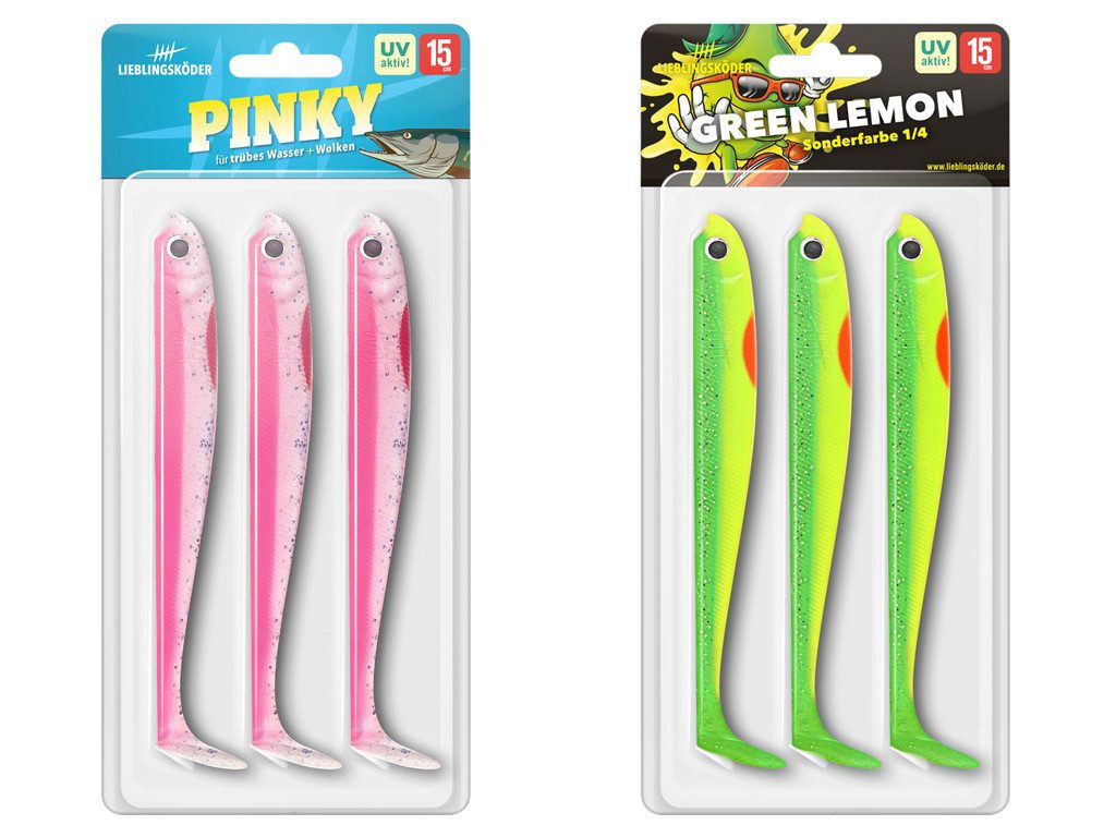 Lieblingsköder Kunstköder Lieblingsköder Sommer Hecht-Set - 15 cm, (Hecht 15 cm, 7-St. Sommerset), Effektiver Lauf, Exzellente Verarbeitung