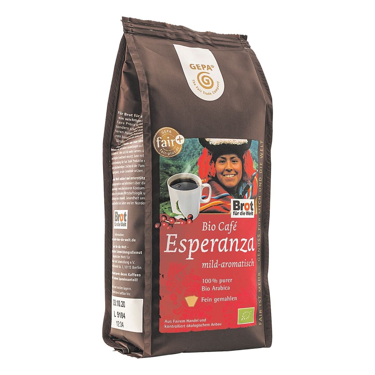 GEPA Kaffee Esperanza, 250 g, gemahlen