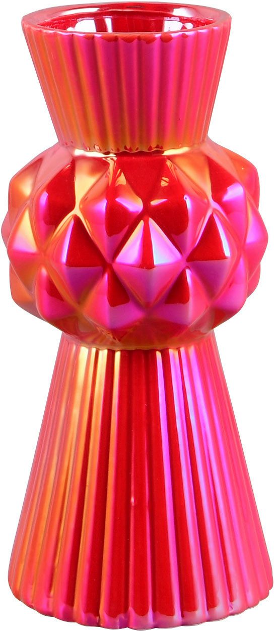 MIRRORS AND MORE Dekovase VORO (1 St), Bunte Dekovase in auffälliger Form