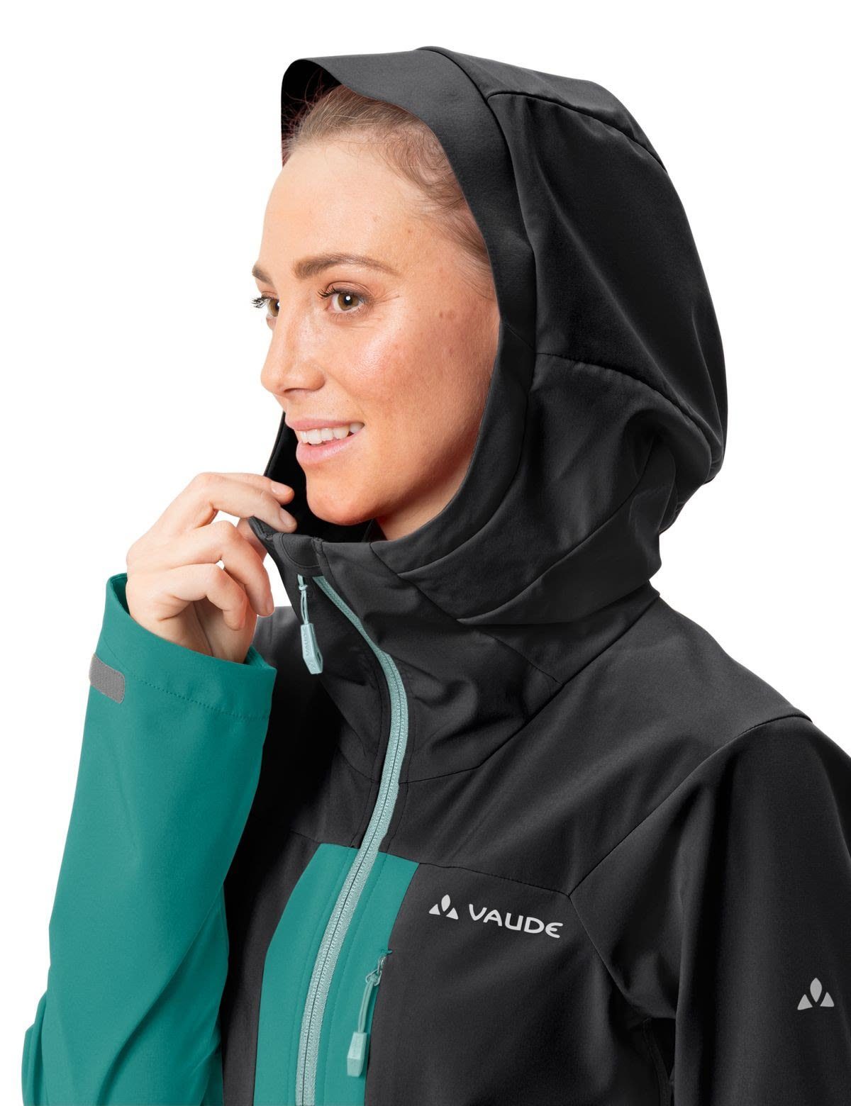 VAUDE Anorak Jacket Winterjacke Monviso Damen Black Womens Vaude Softshell