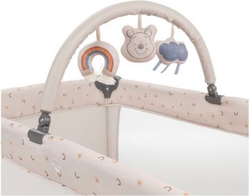 Hauck Baby-Reisebett Dream N Play Go, Pooh Rainbow, beige, inkl. Transporttasche