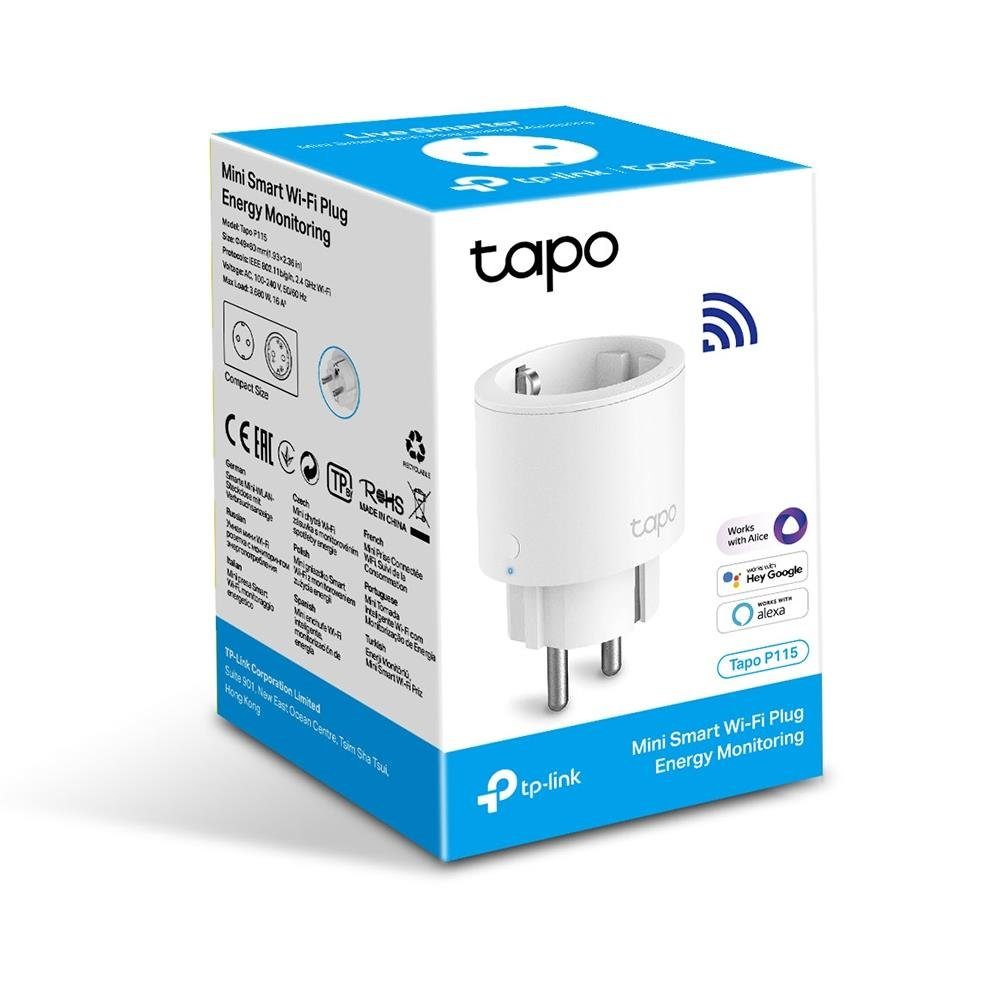 tp-link Tapo P115 Smart-Home-Zubehör, Smarte WLAN-Steckdose mit Verbrauchsanzeige App-Steuerung – Bild 4 von 5