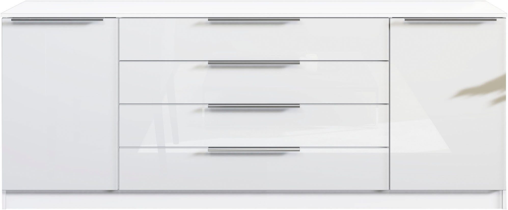 borchardt Möbel Kommode Oliva, Kommode mit Metallgriffen, Breite 200 cm, mit 4 Schubkästen