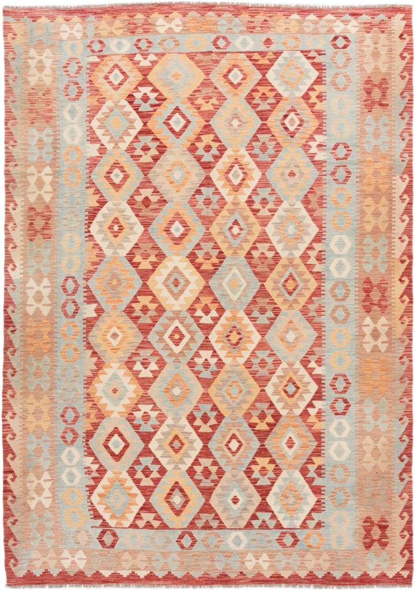 Orientteppich Kelim Afghan 208x290 Handgewebter Orientteppich, Nain Trading, rechteckig, Höhe: 3 mm