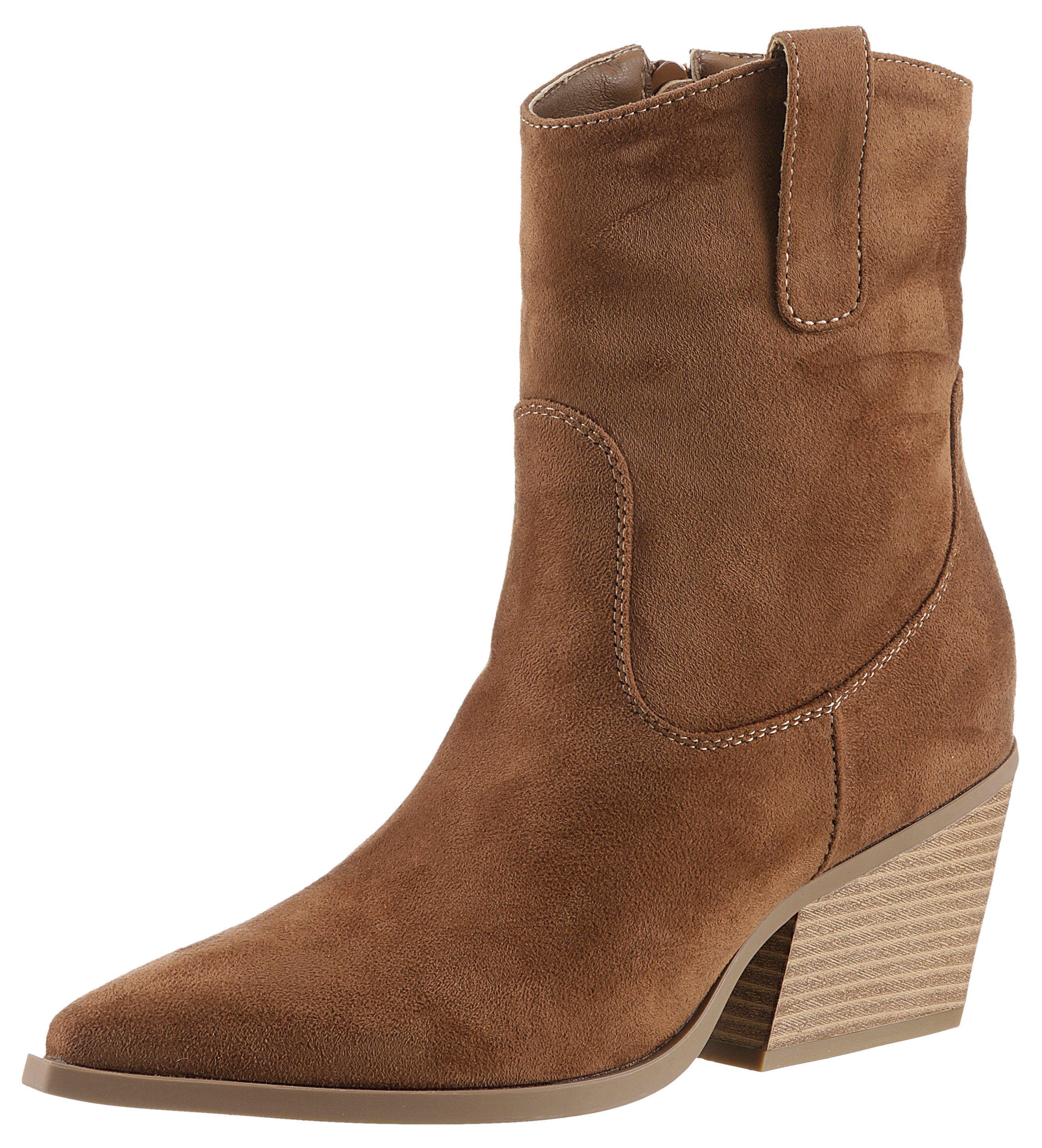 Aniston SHOES Westernstiefelette, Cowboystiefelette, Schlupfboots in günstig online kaufen