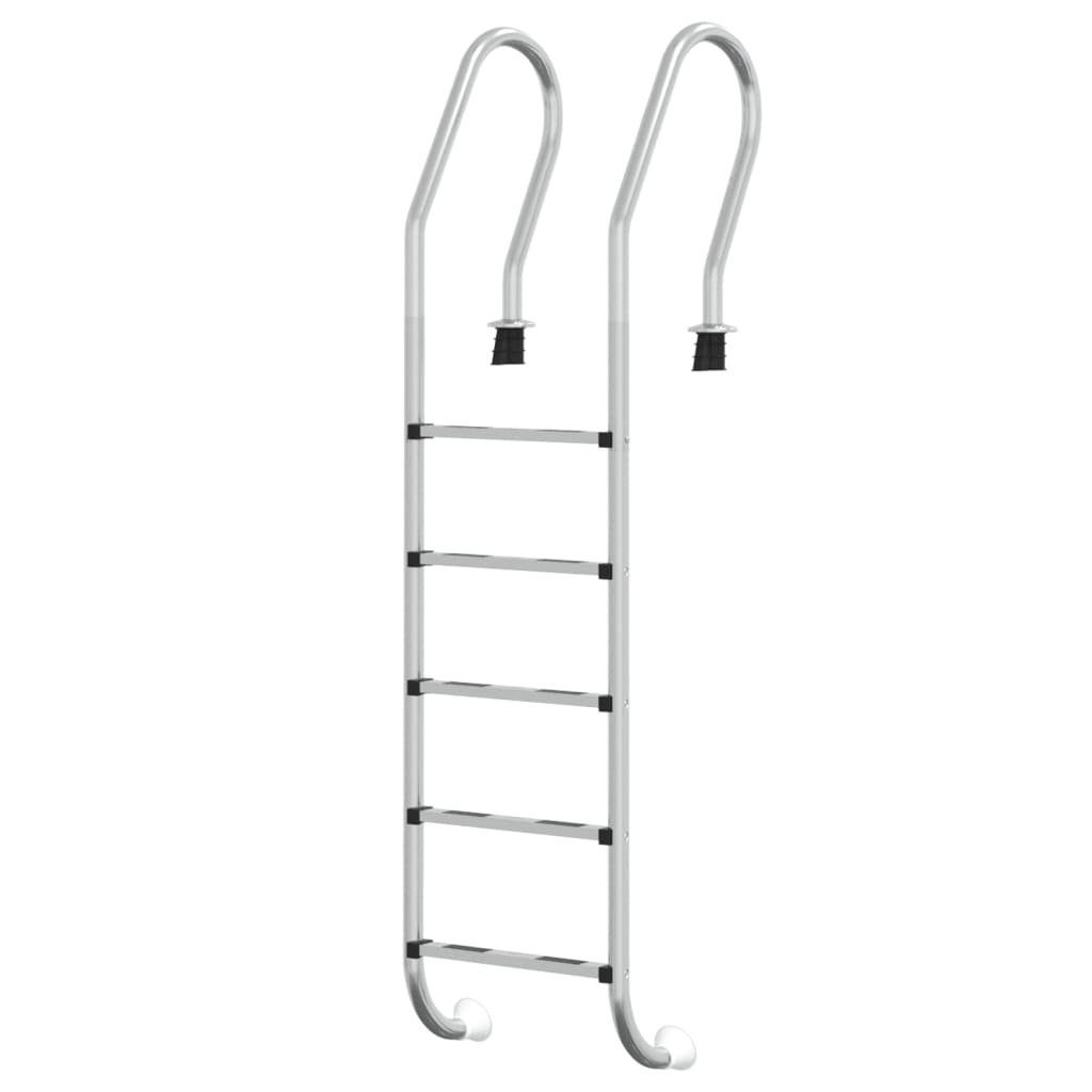Poolleiter Einstiegsleiter Pool-Leiter 54x38x211 cm Edelstahl 304