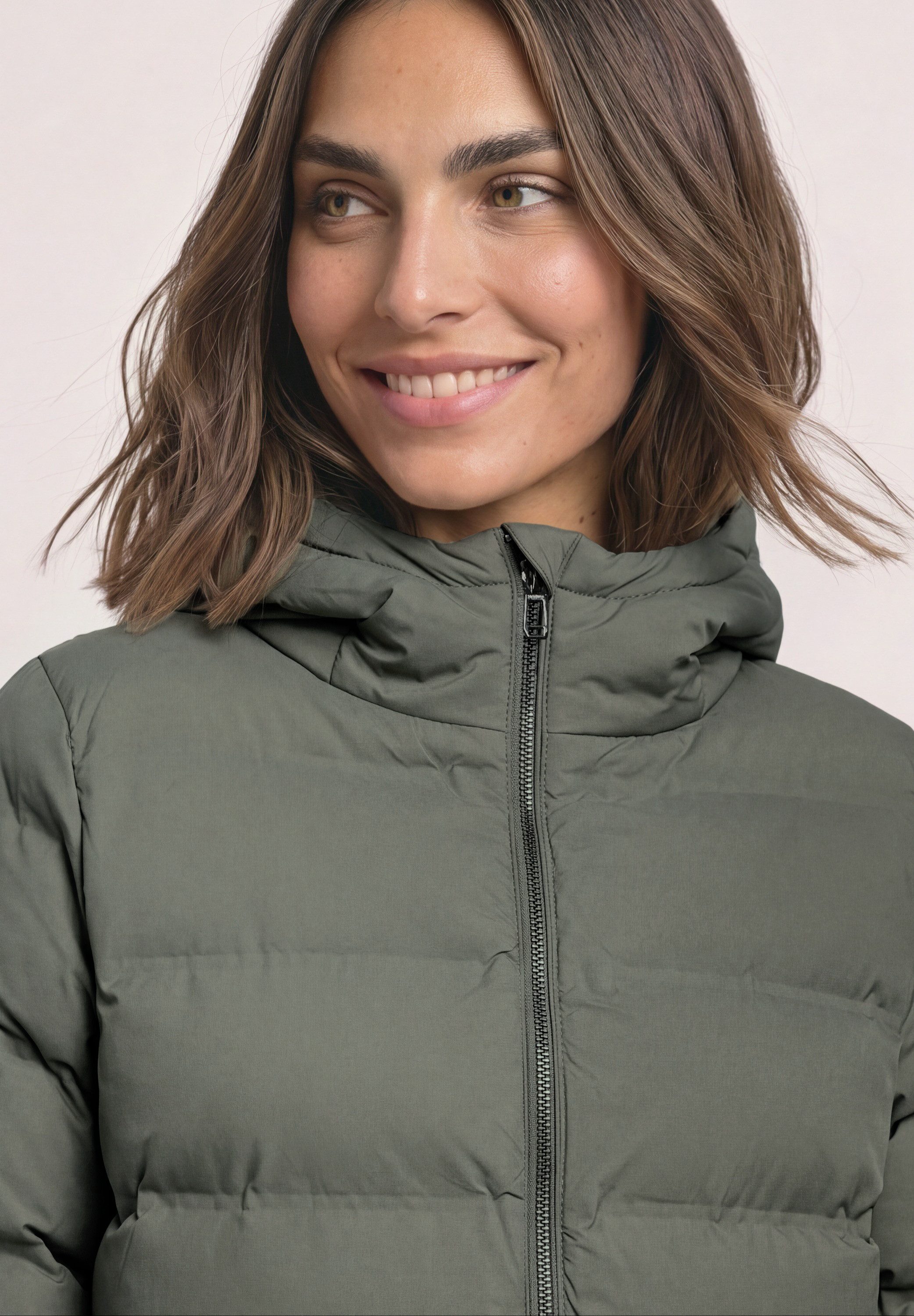 STREET ONE Steppjacke Kurze Jacke mit geklebter Steppung und kapuze – Bild 2 von 5