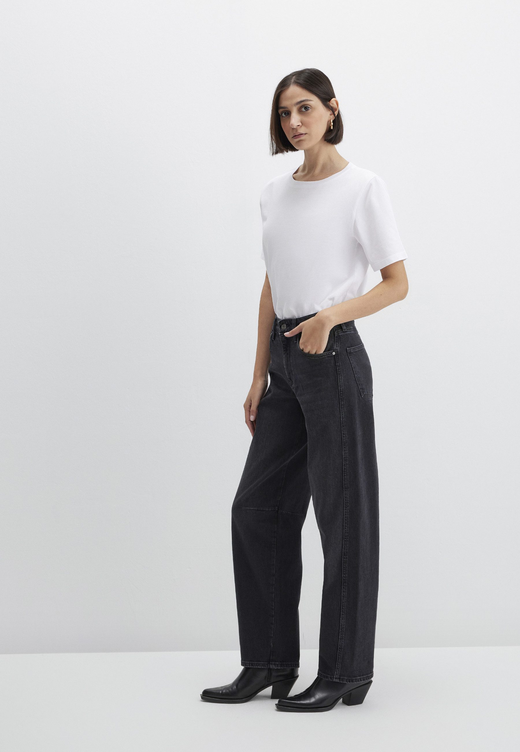 Mavi Weite Jeans LEILA W/Cut Baggy Jeans