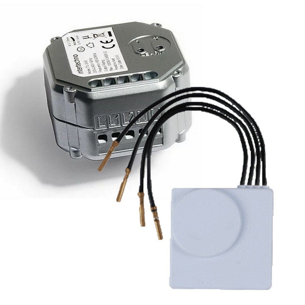 DIW-Funk Licht-Funksteuerung PI-133 Intertechno ITL-2000 Serien-Funkschalter +2-Kanal Sender DMS-20, 2 Schaltkontakte, 2-tlg.