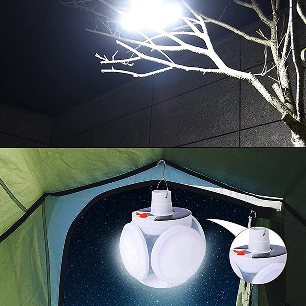 Bedee LED Laterne Led Fernbedienung, Faltbar 5Helligkeiten USB Zeltlampe Camping Lampe LED USB mit Modi Aufladbar Wandern Wiederaufladbare Campinglampe, Licht 5 Camping Haken mit für Leuchtmodi, Camping Outdoor Zeltlicht