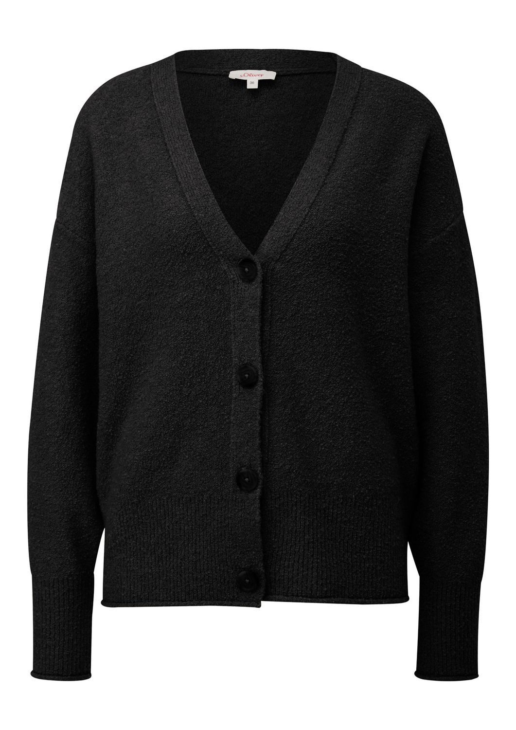 s.Oliver Strickjacke (1-tlg) Relaxed Fit, Bouclé, Strick, warm, weich günstig online kaufen