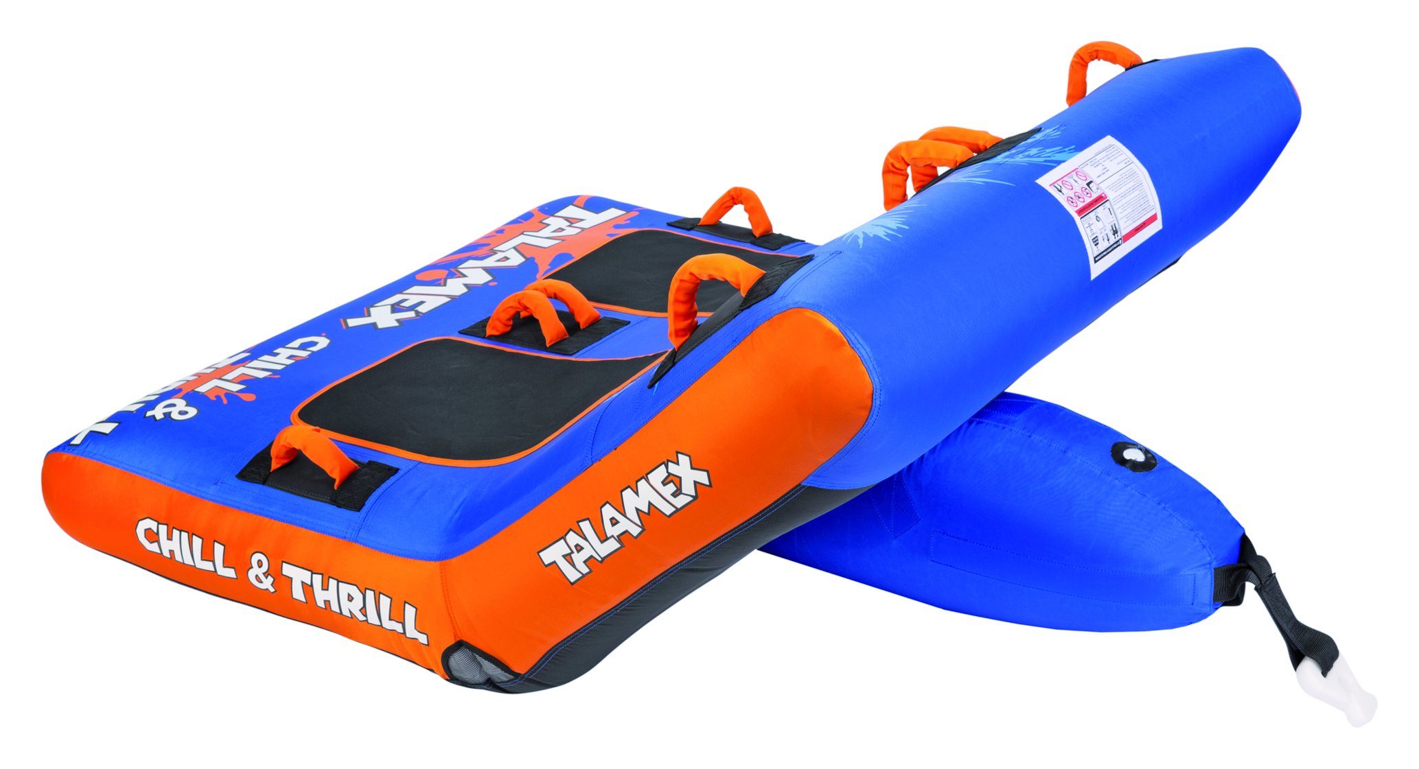 Nautilo Bodyboard Wassersport FunTube Chill tlg) (1 zu 2 Personen, Schleppring bis für & Thrill