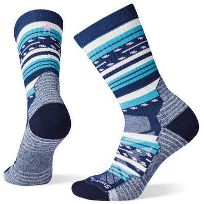 Smartwool Wandersocken Light Cushion Margarita Crew Wandersocken Alpine blau