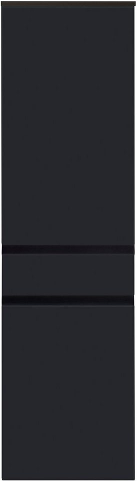 MARLIN Midischrank, Mit moderner Griffleiste in schwarz matt